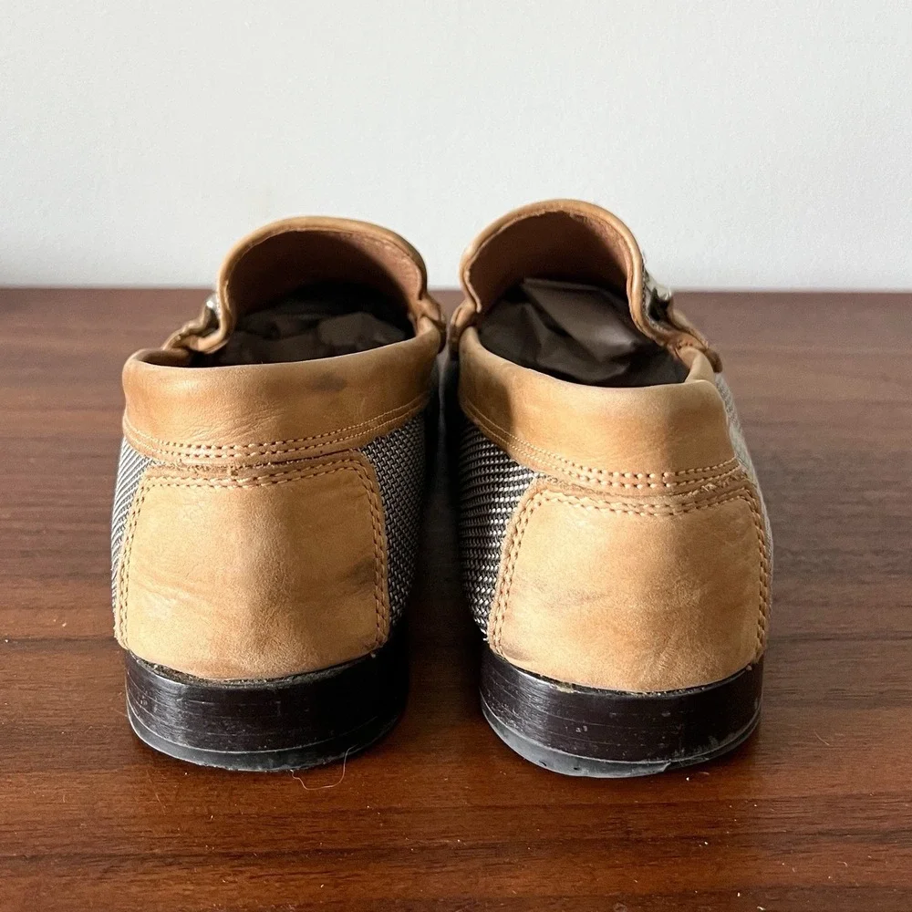 Donald J Pliner Dacio Leather Bit Loafers Slip-On Men's Size 11 Brown Italy